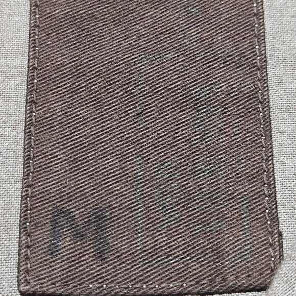 VTG Mens Casual LS Snap Pearl Button Shirt Med Taupe Work wear Normcore - Picture 9 of 14